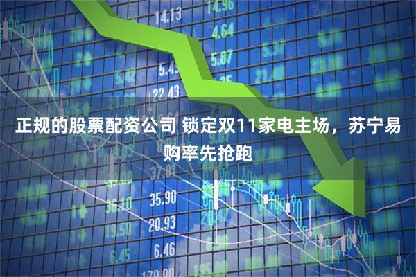 正规的股票配资公司 锁定双11家电主场，苏宁易购率先抢跑