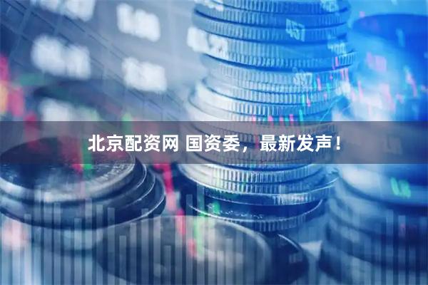 北京配资网 国资委，最新发声！